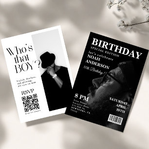 Invitación de cumpleaños para revista editorial co