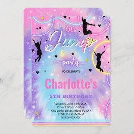 Invitación de cumpleaños para saltar