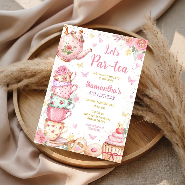 Invitación de cumpleaños para té (Subido por el creador)