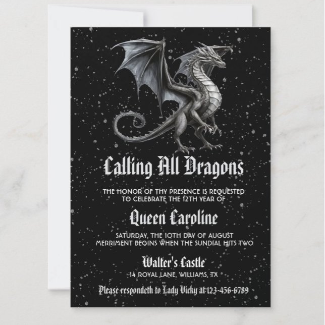Invitación de cumpleaños para todos los dragones (Subido por el creador)
