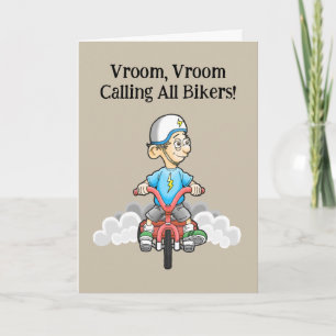 Invitación de cumpleaños para todos los motociclis