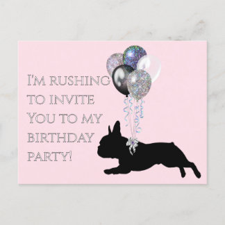 Invitación de cumpleaños para un amante de la fran