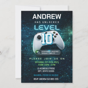 Invitación de cumpleaños para un chico aficionado 