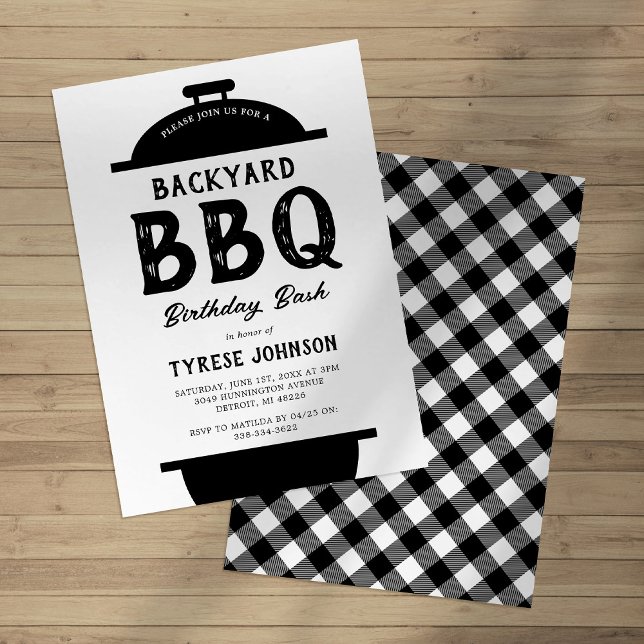 Invitación de cumpleaños para una barbacoa en el p (Subido por el creador)