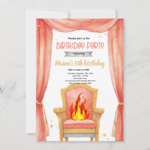 Invitación de cumpleaños para una parrillada de co