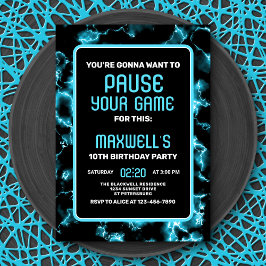 Invitación de cumpleaños para videojuegos