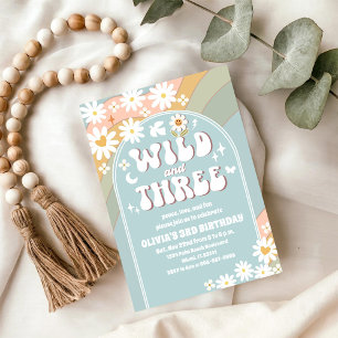 Invitación de cumpleaños para Wild y Three