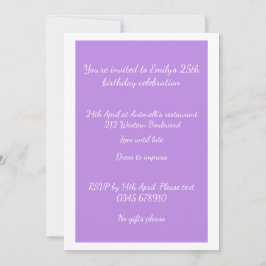 Invitación de cumpleaños personalizable a la foto 