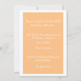 Invitación de cumpleaños personalizable de foto de