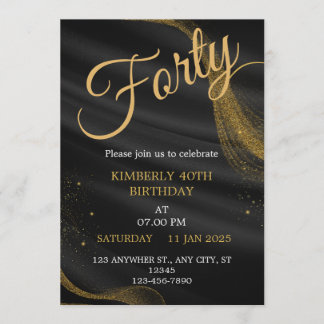 invitación de cumpleaños personalizable Tarjeta de