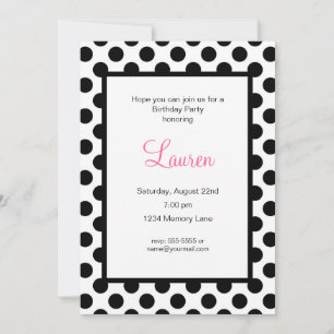 Invitación de cumpleaños personalizada