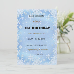 invitación de cumpleaños personalizada