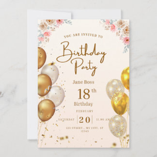 Invitación de cumpleaños personalizada