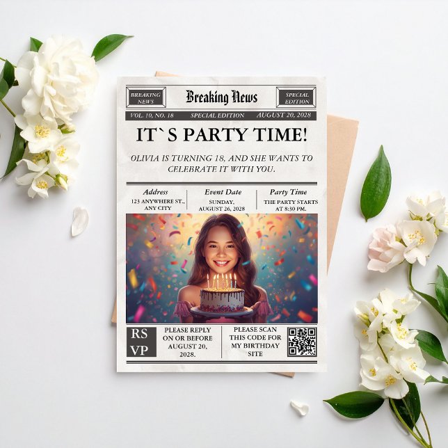 Invitación de cumpleaños personalizada al estilo d (Subido por el creador)