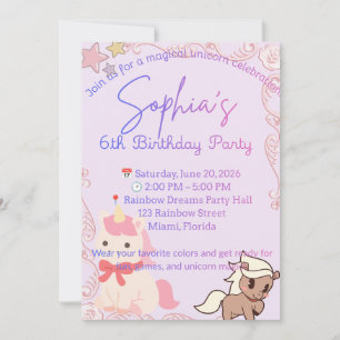 Invitación de cumpleaños personalizada Cumpleaño