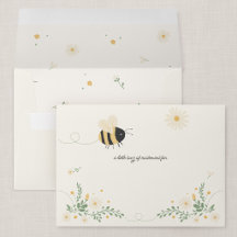 Invitación de cumpleaños personalizada de abeja Bu