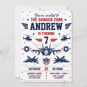 Invitación de cumpleaños personalizada de la Fuerz