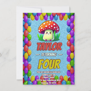 Invitación de cumpleaños personalizada de The Mush