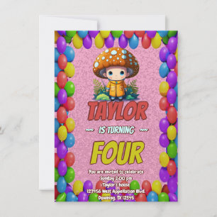 Invitación de cumpleaños personalizada de The Mush