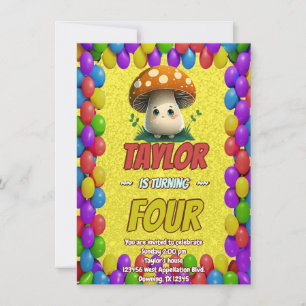 Invitación de cumpleaños personalizada de The Mush