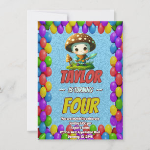 Invitación de cumpleaños personalizada de The Mush