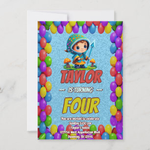 Invitación de cumpleaños personalizada de The Mush