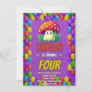 Invitación de cumpleaños personalizada de The Mush