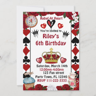 Invitación de cumpleaños personalizada Descendants