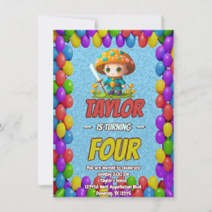 Invitación de cumpleaños personalizada Guardian de