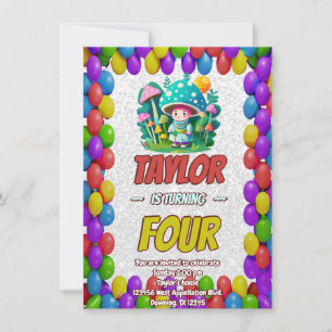 Invitación de cumpleaños personalizada Guardian de