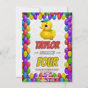 Invitación de cumpleaños personalizada linda de pa