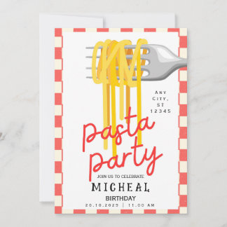 Invitación de cumpleaños personalizada para adulto