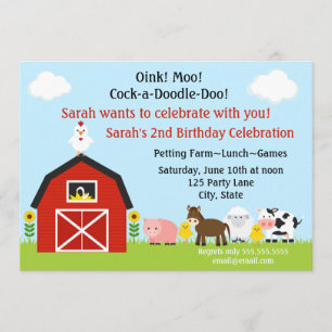 Invitación de cumpleaños personalizada para animal