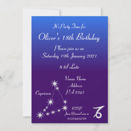 Invitación de cumpleaños personalizada para Capric