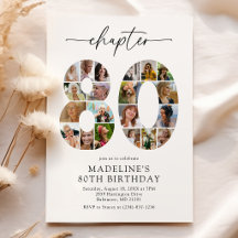 Invitación de cumpleaños personalizada para el cap