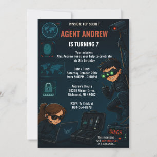 Invitación de cumpleaños personalizada para fiesta