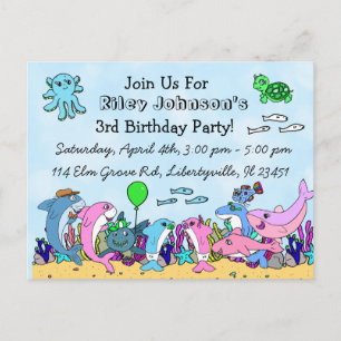 Invitación de cumpleaños personalizada para la fam