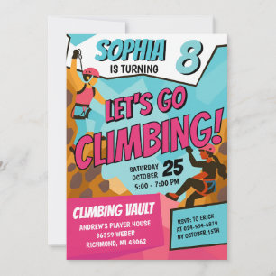 Invitación de cumpleaños personalizada para niñas