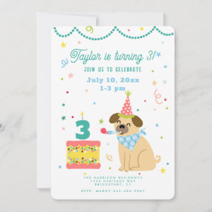 Invitación de cumpleaños personalizada para niños