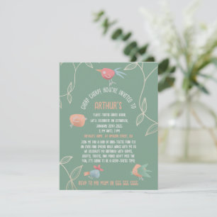 Invitación de cumpleaños personalizada para niños