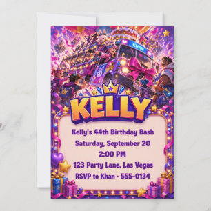 Invitación de cumpleaños personalizada para niños