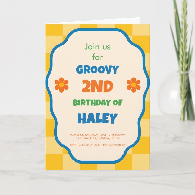 Invitación de Cumpleaños Personalizada para Niños (Anverso)
