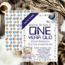 Invitación de cumpleaños personalizada para Outer