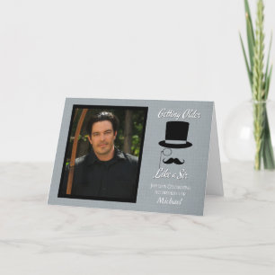 Invitación de cumpleaños personalizado con sombrer