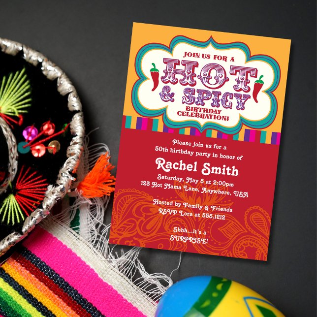 Invitación de cumpleaños picante y caliente (Subido por el creador)