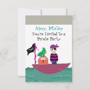 Invitación de cumpleaños pirata