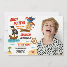 Invitación de cumpleaños pirata editable