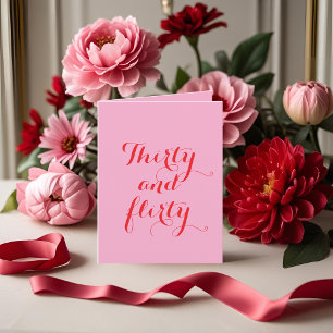 Invitación de cumpleaños plegada a 30 y 6000
