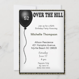 Invitación de cumpleaños por la edad del Personali