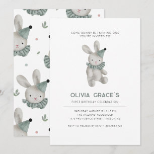 Invitación de cumpleaños por primera vez para el t